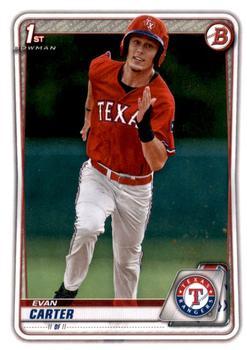 #BD-126 Evan Carter - Texas Rangers - 2020 Bowman Draft - Chrome Baseball