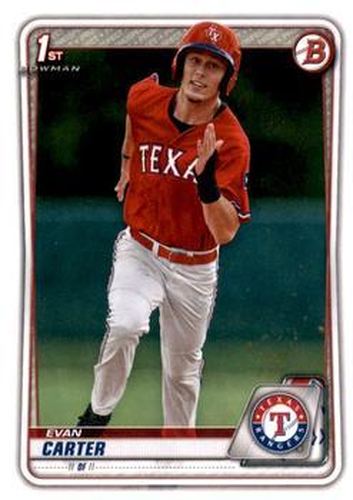 #BD-126 Evan Carter - Texas Rangers - 2020 Bowman Draft Baseball