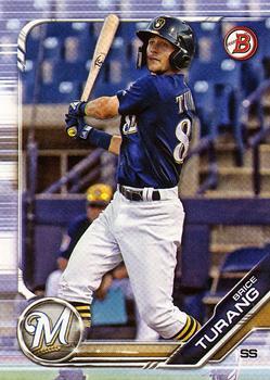 #BD-130 Brice Turang - Milwaukee Brewers - 2019 Bowman Draft Baseball