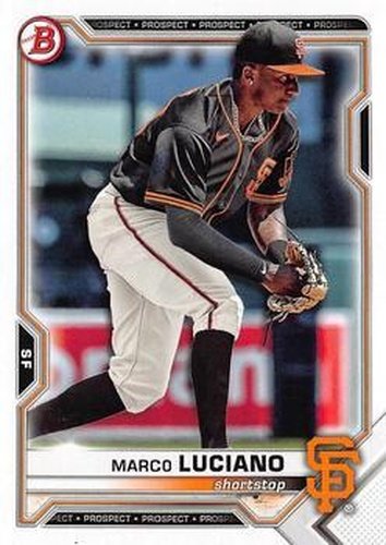 #BD-131 Marco Luciano - San Francisco Giants - 2021 Bowman Draft Baseball