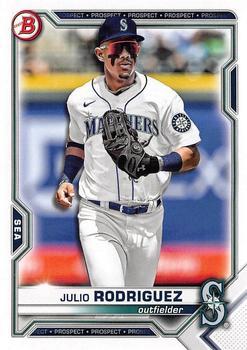 #BD-145 Julio Rodriguez - Seattle Mariners - 2021 Bowman Draft Baseball