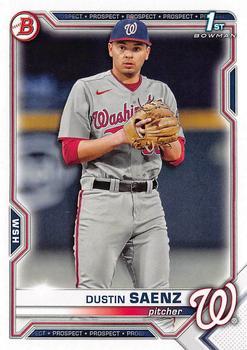 #BD-14 Dustin Saenz - Washington Nationals - 2021 Bowman Draft Baseball