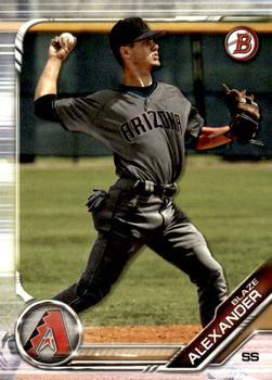 #BD-155 Blaze Alexander - Arizona Diamondbacks - 2019 Bowman Draft Baseball
