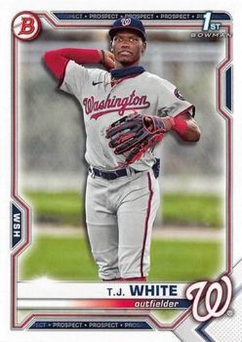 #BD-157 T.J. White - Washington Nationals - 2021 Bowman Draft Baseball