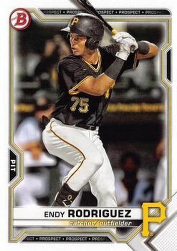 #BD-168 Endy Rodriguez - Pittsburgh Pirates - 2021 Bowman Draft Baseball