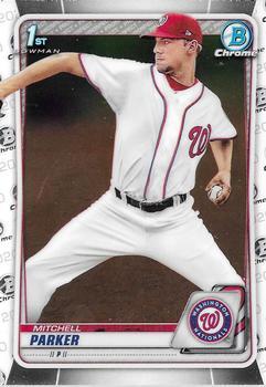 #BD-176 Mitchell Parker - Washington Nationals - 2020 Bowman Draft - Chrome Baseball