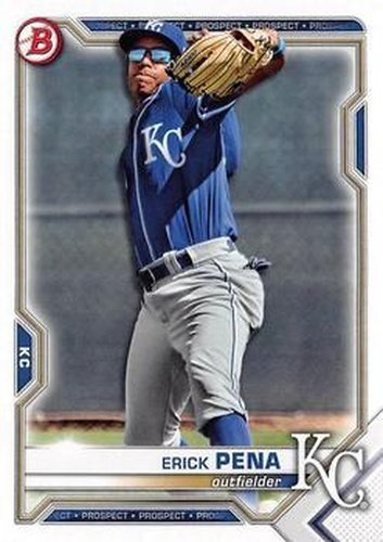 #BD-178 Erick Pena - Kansas City Royals - 2021 Bowman Draft Baseball