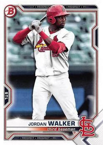#BD-187 Jordan Walker - St. Louis Cardinals - 2021 Bowman Draft Baseball
