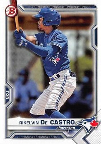#BD-188 Rikelvin De Castro - Toronto Blue Jays - 2021 Bowman Draft Baseball