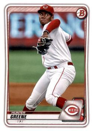 #BD-196 Hunter Greene - Cincinnati Reds - 2020 Bowman Draft Baseball