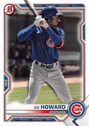 #BD-198 Ed Howard - Chicago Cubs - 2021 Bowman Draft Baseball