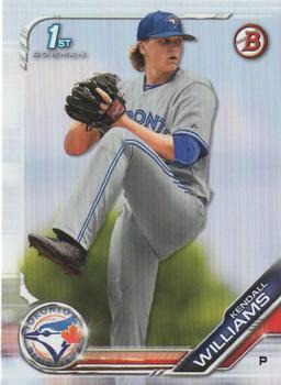 #BD-199 Kendall Williams - Toronto Blue Jays - 2019 Bowman Draft Baseball