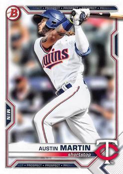 #BDC-19 - Austin Martin - Minnesota Twins - 2021 Bowman Draft - Chrome Baseball