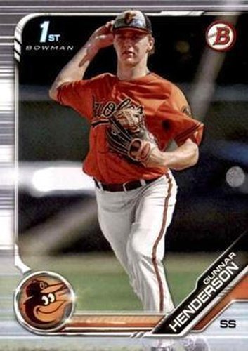 #BD-22 Gunnar Henderson - Baltimore Orioles - 2019 Bowman Draft Baseball