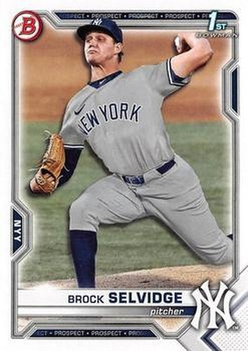 #BDC-24 - Brock Selvidge - New York Yankees - 2021 Bowman Draft - Chrome Baseball