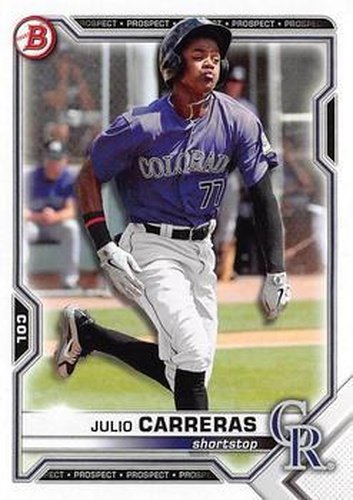 #BDC-30 - Julio Carreras - Colorado Rockies - 2021 Bowman Draft - Chrome Baseball