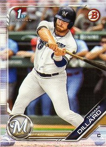 #BD-32 Thomas Dillard - Milwaukee Brewers - 2019 Bowman Draft Baseball