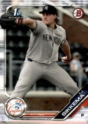 #BD-34 T.J. Sikkema - New York Yankees - 2019 Bowman Draft Baseball