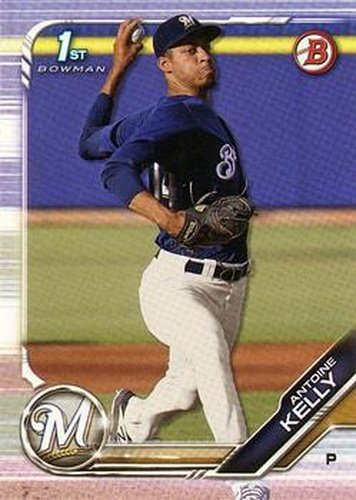 #BD-36 Antoine Kelly - Milwaukee Brewers - 2019 Bowman Draft Baseball