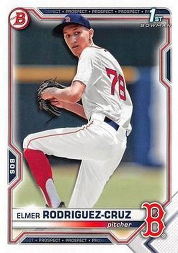 #BDC-37 - Elmer Rodriguez-Cruz - Boston Red Sox - 2021 Bowman Draft - Chrome Baseball