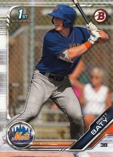 #BD-39 Brett Baty - New York Mets - 2019 Bowman Draft Baseball