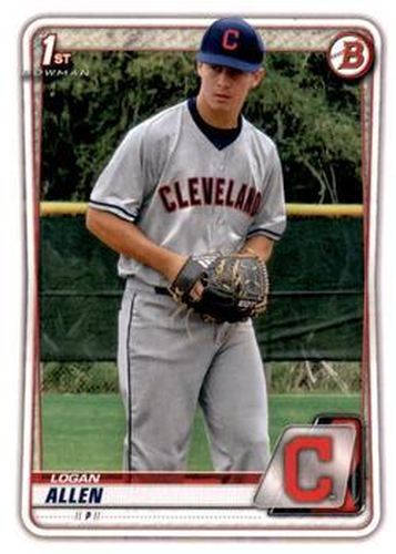 #BD-51 Logan Allen - Cleveland Indians - 2020 Bowman Draft - Chrome Baseball