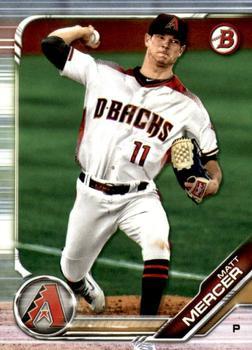 #BD-55 Matt Mercer - Arizona Diamondbacks - 2019 Bowman Draft Baseball