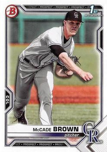 #BD-59 McCade Brown - Colorado Rockies - 2021 Bowman Draft Baseball