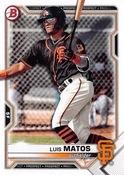#BD-5 Luis Matos - San Francisco Giants - 2021 Bowman Draft Baseball