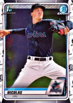 #BD-64 Kyle Nicolas - Miami Marlins - 2020 Bowman Draft - Chrome Baseball