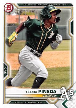 #BDC-65a - Pedro Pineda - Oakland Athletics - 2021 Bowman Draft - Chrome Baseball