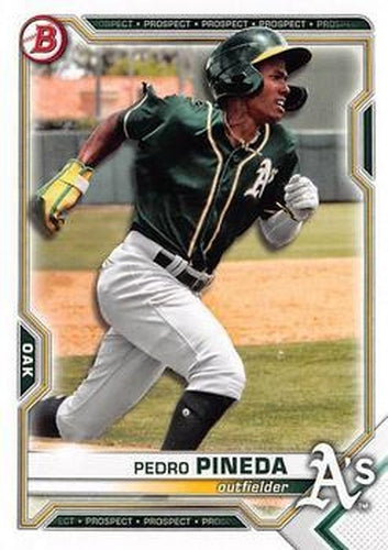 #BD-65 Pedro Pineda - Oakland Athletics - 2021 Bowman Draft Baseball