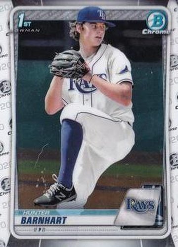 #BD-66 Hunter Barnhart - Tampa Bay Rays - 2020 Bowman Draft - Chrome Baseball