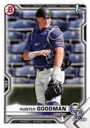 #BDC-66 - Hunter Goodman - Colorado Rockies - 2021 Bowman Draft - Chrome Baseball