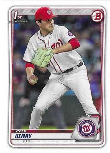 #BD-67 Cole Henry - Washington Nationals - 2020 Bowman Draft Baseball
