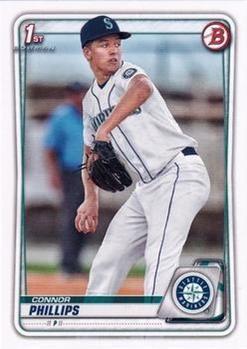 #BD-71 Connor Phillips - Seattle Mariners - 2020 Bowman Draft - Chrome Baseball