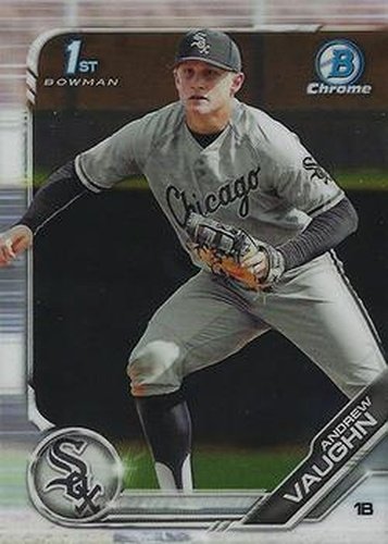 #BDC-100 Andrew Vaughn - Chicago White Sox - 2019 Bowman Draft - Chrome Baseball