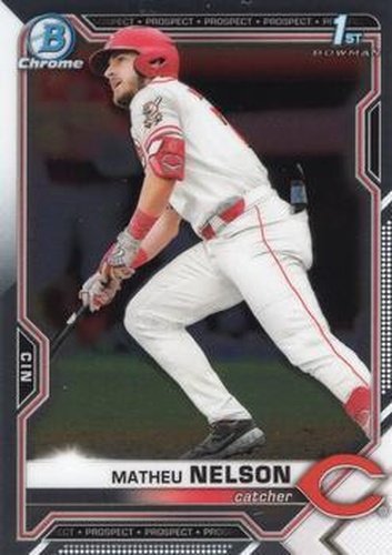#BDC-103 - Matheu Nelson - Cincinnati Reds - 2021 Bowman Draft - Chrome Baseball