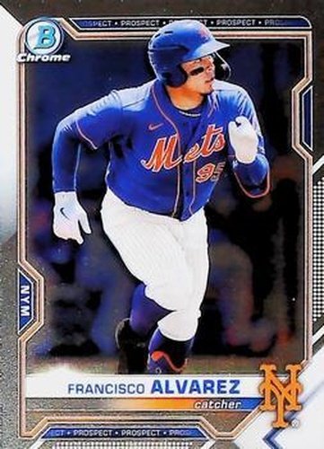 #BDC-112 - Francisco Alvarez - New York Mets - 2021 Bowman Draft - Chrome Baseball