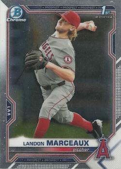 #BDC-115 - Landon Marceaux - Los Angeles Angels - 2021 Bowman Draft - Chrome Baseball