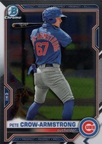 #BDC-12 - Pete Crow-Armstrong - Chicago Cubs - 2021 Bowman Draft - Chrome Baseball