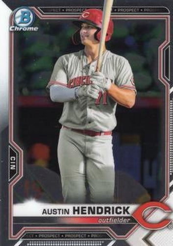 #BDC-138 - Austin Hendrick - Cincinnati Reds - 2021 Bowman Draft - Chrome Baseball