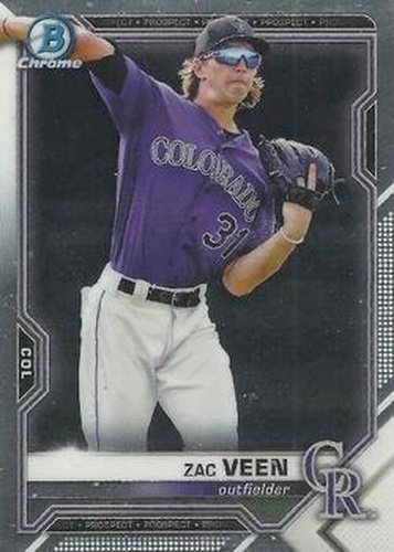 #BDC-150 - Zac Veen - Colorado Rockies - 2021 Bowman Draft - Chrome Baseball