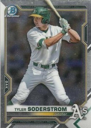 #BDC-15 - Tyler Soderstrom - Oakland Athletics - 2021 Bowman Draft - Chrome Baseball