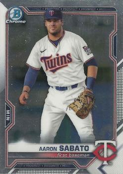 #BDC-163 - Aaron Sabato - Minnesota Twins - 2021 Bowman Draft - Chrome Baseball