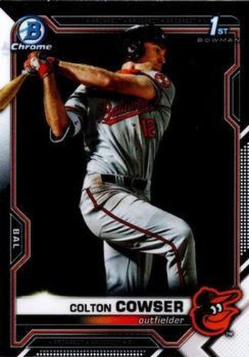 #BDC-166a - Colton Cowser - Baltimore Orioles - 2021 Bowman Draft - Chrome Baseball