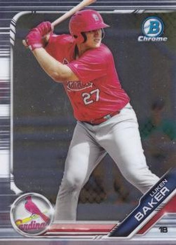 #BDC-173 Luken Baker - St. Louis Cardinals - 2019 Bowman Draft - Chrome Baseball