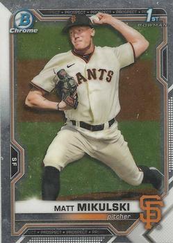#BDC-179 - Matt Mikulski - San Francisco Giants - 2021 Bowman Draft - Chrome Baseball