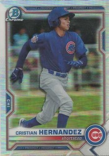 #BDC-193 - Cristian Hernandez - Chicago Cubs - 2021 Bowman Draft - Chrome Baseball