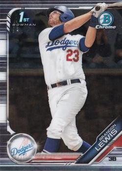 #BDC-40 Brandon Lewis - Los Angeles Dodgers - 2019 Bowman Draft - Chrome Baseball